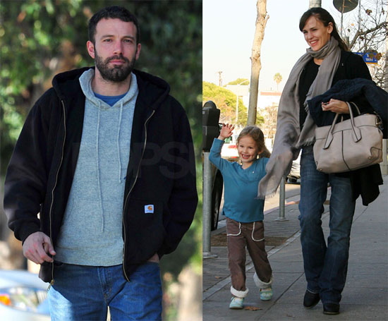 Photos of Ben, Jennifer and Violet in LA