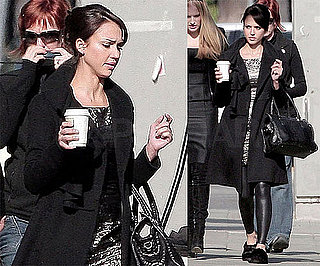Photos of Jessica Alba at a Revlon Shoot in LA