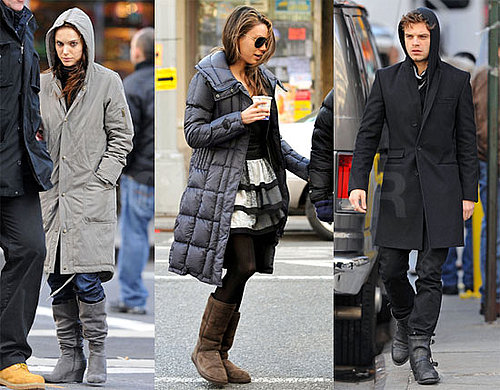 Photos of Natalie Portman, Mila Kunis, Sebastian Stan Filming Black Swan in NYC