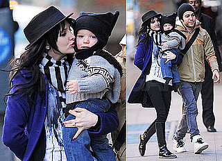 Photos of Pete Wentz, Ashlee Simpson, and Bronx Wentz Shopping at Bloomingdales in NYC