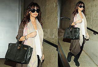 Photos of Brunette Nicole Richie Leaving a Photo Studio in LA