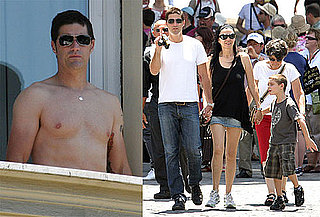 Shirtless Photos of Matthew Fox on Vacation With His Family in Rome