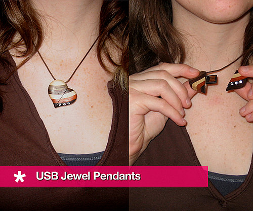 Custom-Designed USB Jewel Pendants 