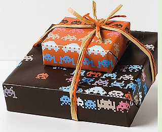 Space Invaders Take Over Your Holiday Gift Wrap