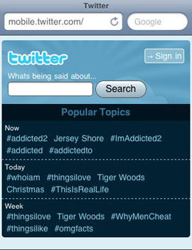 Twitter Creates New Mobile Interface