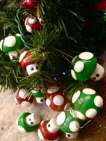 Super Mario Mushroom Ornaments ($7) Super Mario Mushroom Ornaments ($7)