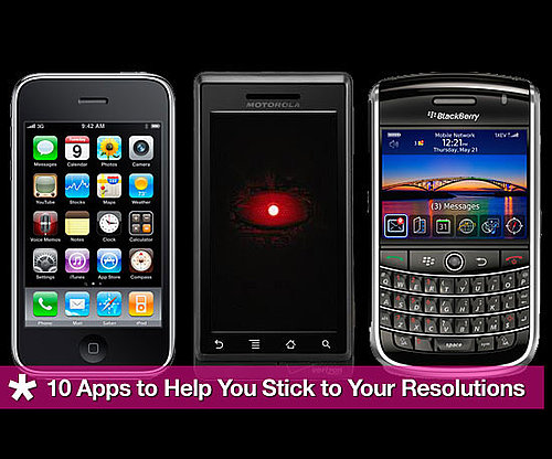 10 iPhone, Blackberry and Android Apps To Help You Stick To Your New Years Resolutions