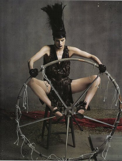 Kristen McMenamy Photographed by Steven Meisel in Vogue Italia July 2009