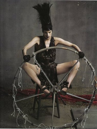 Kristen McMenamy Photographed by Steven Meisel in Vogue Italia July 2009