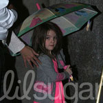 Celebaby Style: Suri Cruise Steps Out in Silver and Suede Celebaby Style: Suri Cruise Steps Out in Silver and Suede