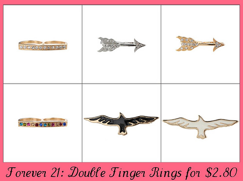 Fab Find: Forever 21 Double Finger Rings 