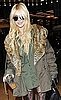 Gossip Girl Actress Taylor Momsen in Olive Green Jacket With Fur Collar and Aviators
