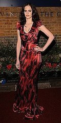 Actress Eva Green in Red-Print Dress at The British Independent Film Awards Actress Eva Green in Red-Print Dress at The British Independent Film Awards