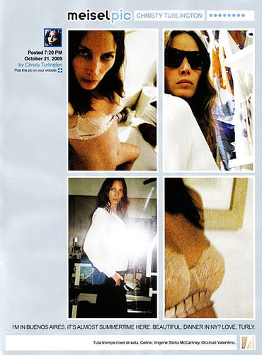 Models Twitter For December 2009 Issue of Vogue Italia