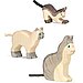 Wooden Cats