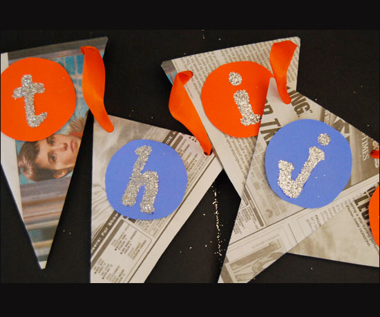 Glittery Banner of Thanks