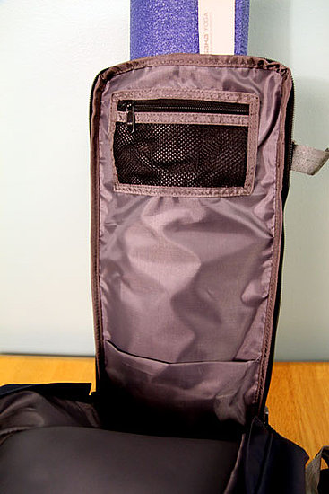 Inside of large compartment, showing zippered pocket