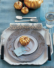 Get the Look: Turquoise and Gold Thanksgiving Table Get the Look: Turquoise and Gold Thanksgiving Table