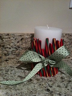 The Fifth DIY of Christmas: A Candy Cane Pillar Candle Cuff