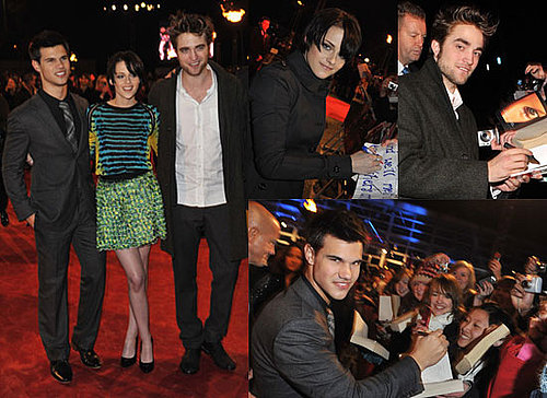 Photos of Robert Pattinson, Kristen Stewart, Taylor Lautner, Bonnie Wright at New Moon UK Fan Event