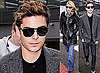 Photos of Zac Efron and Claire Danes Arriving in the UK