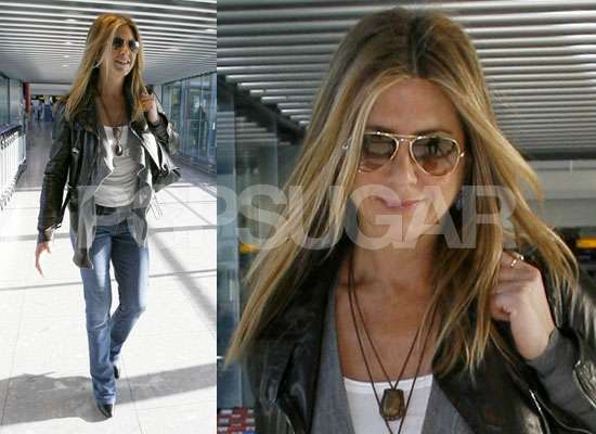 Photos of Jennifer Aniston at Heathrow Airport