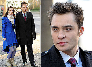 Photos of Ed Westwick and Leighton Meester Filming Gossip Girl Season Three 2009-12-02 01:30:00