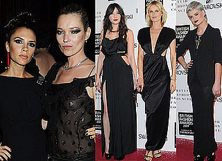 Photos and Winners from the British Fashion Awards 2009 including Victoria Beckham, Kate Moss, Daisy Lowe, James Corden,