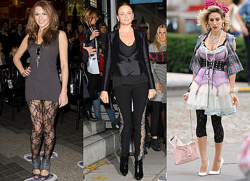 Stella McCartney, Sarah Jessica Parker and Zoe Salmon in Lace Leggings