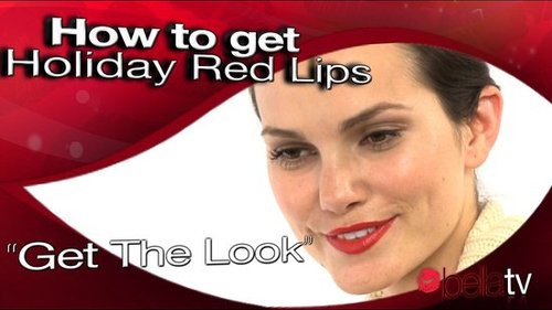 get holiday red lips
