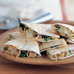 Fast & Easy Recipe for Chicken and Spinach Quesadillas