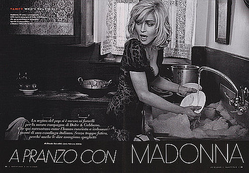 Madonna for Dolce and Gabbana Spring 2010