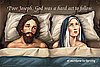 Billboard Shows Joseph and Mary in Bed — Love It or Leave It? 
