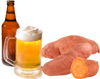 Sweet Potato and Beer Beauty Treatment