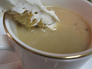 Easy White Bean Soup Recipe With Bacon and Goat Cheese Croutons