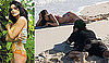 Bikini Photos of Ashley Greene In Body Paint Swimsuits for Sobe and Sports Illustrated