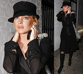 Photos of Lindsay Lohan Wearing All Black in LA and Video of Lindsay Lohan in India 2010-01-11 05:00:00