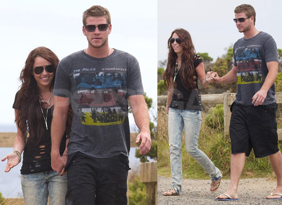 Photos of Miley and Her New Man