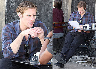 Photos of True Blood's Alexander Skarsgard Getting Lunch in LA at Joan's on Third