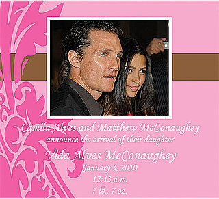 Matthew McConaughey and Camila Alves Have Baby Girl Vida McConaughey
