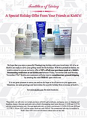Friends and Family Discounts: Kiehl's