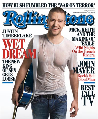 Justin Gets Wet For Rolling Stone