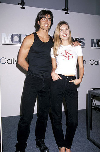1994: Calvin Klein appearance with Michael Bergin 1994: Calvin Klein appearance with Michael Bergin