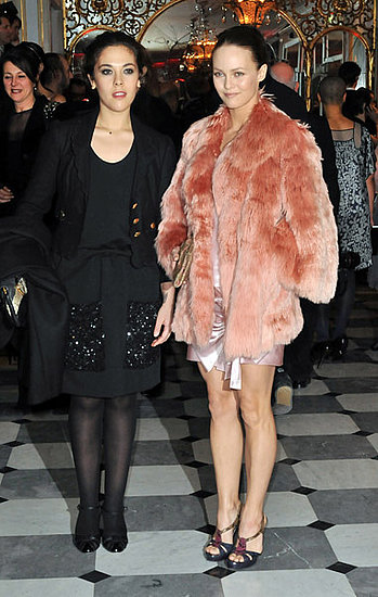 Vanessa Paradis, right.