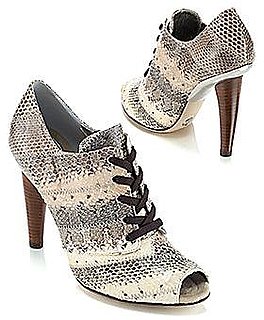 Dolce & Gabbana Runway Snakeskin Lace-Up Bootie