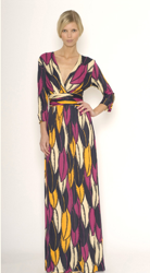 Matthew Williamson Leaf Print Maxi Dress