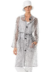 See Through PVC Polka Dot Echo Rain Coat