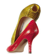 Fratelli Rossetti Python Open Pump In Geranium