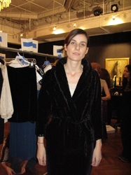 Ecco Domani award winner Lyell backstage at A/W 08 show