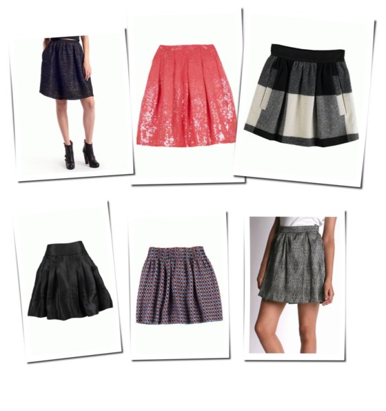 The full short skirt trend which we think is a most flattering style 